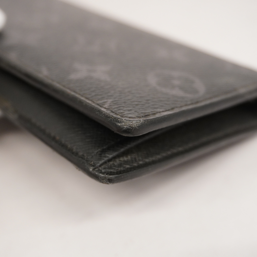 Auth Louis Vuitton Monogram Eclipse Portofeuil Brother M61697 Men's  Long Wallet - Picture 11 of 14